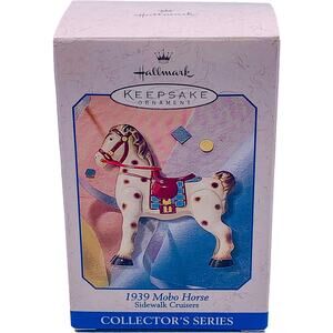 1998 Hallmark Keepsake 1939 MOBO HORSE Sidewalk Cruisers Ornament in Mint Box